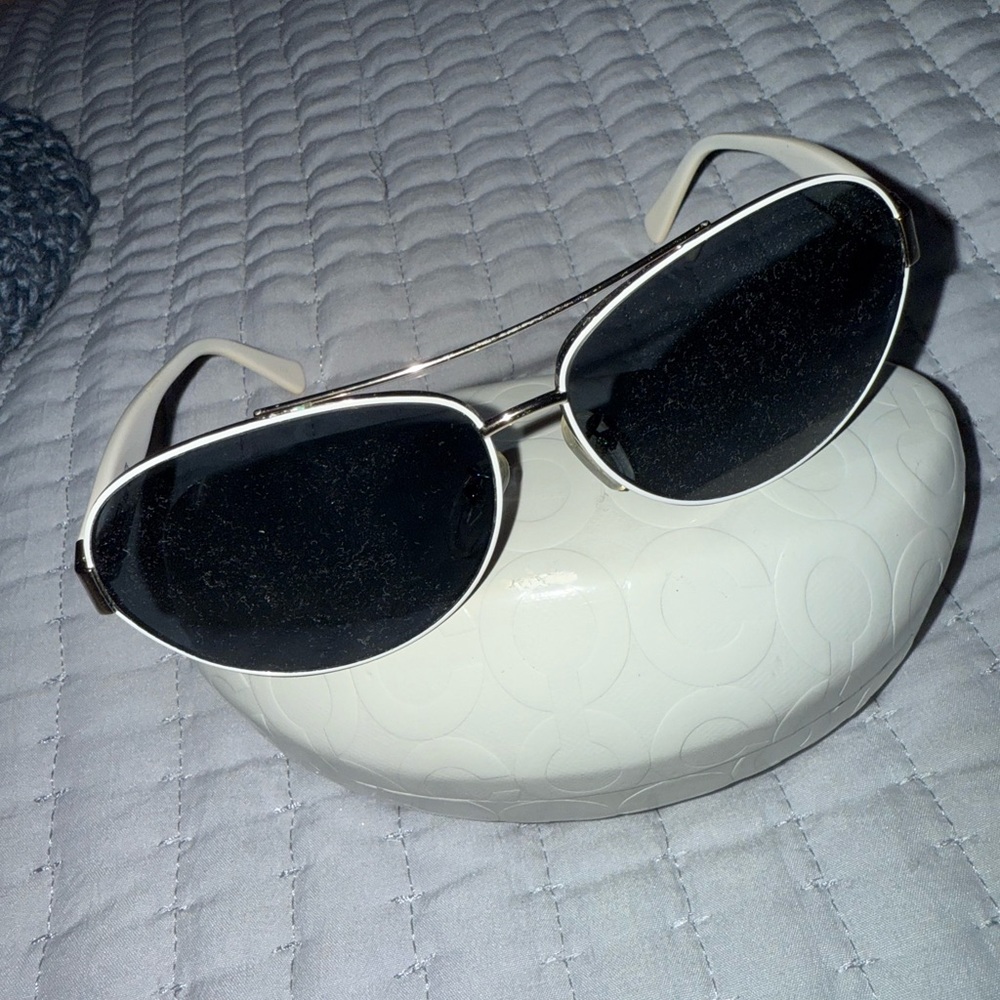 Stylish Black and White Sunglasses